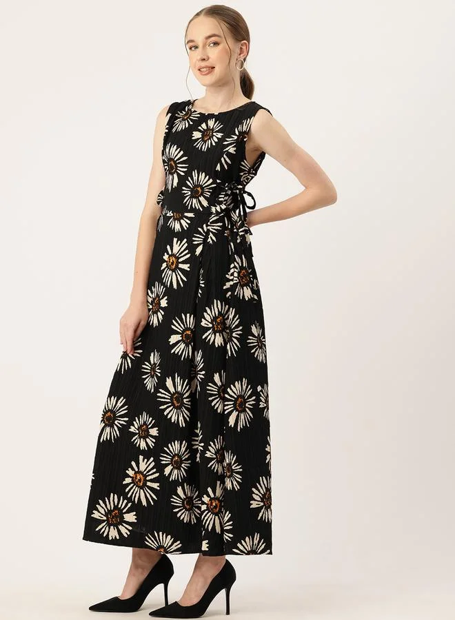 Rue Collection Women Floral Printed Sleeveless A-Line Maxi Dress